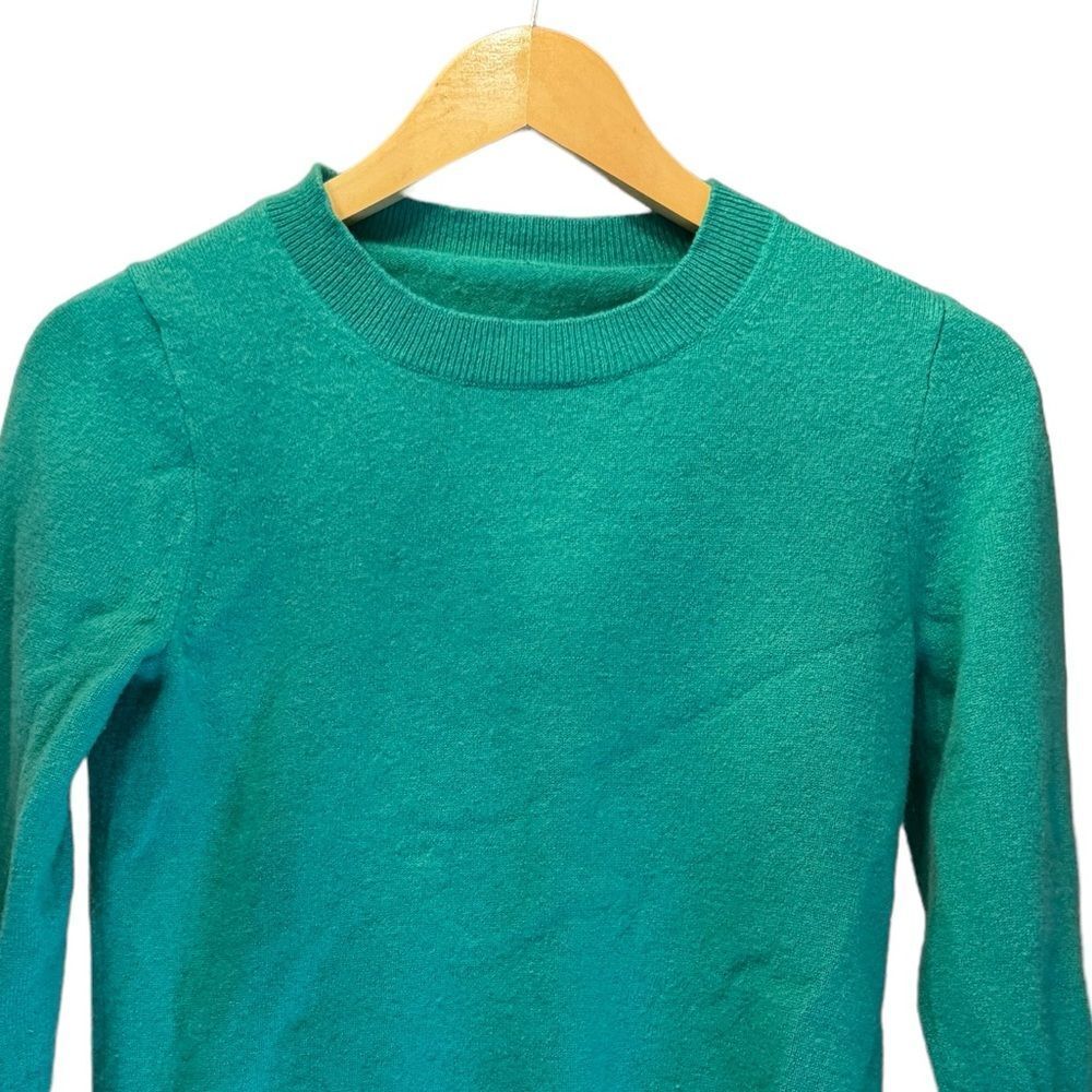 J. Crew Green Cashmere Sweater. Size Small. - Picture 4 of 14